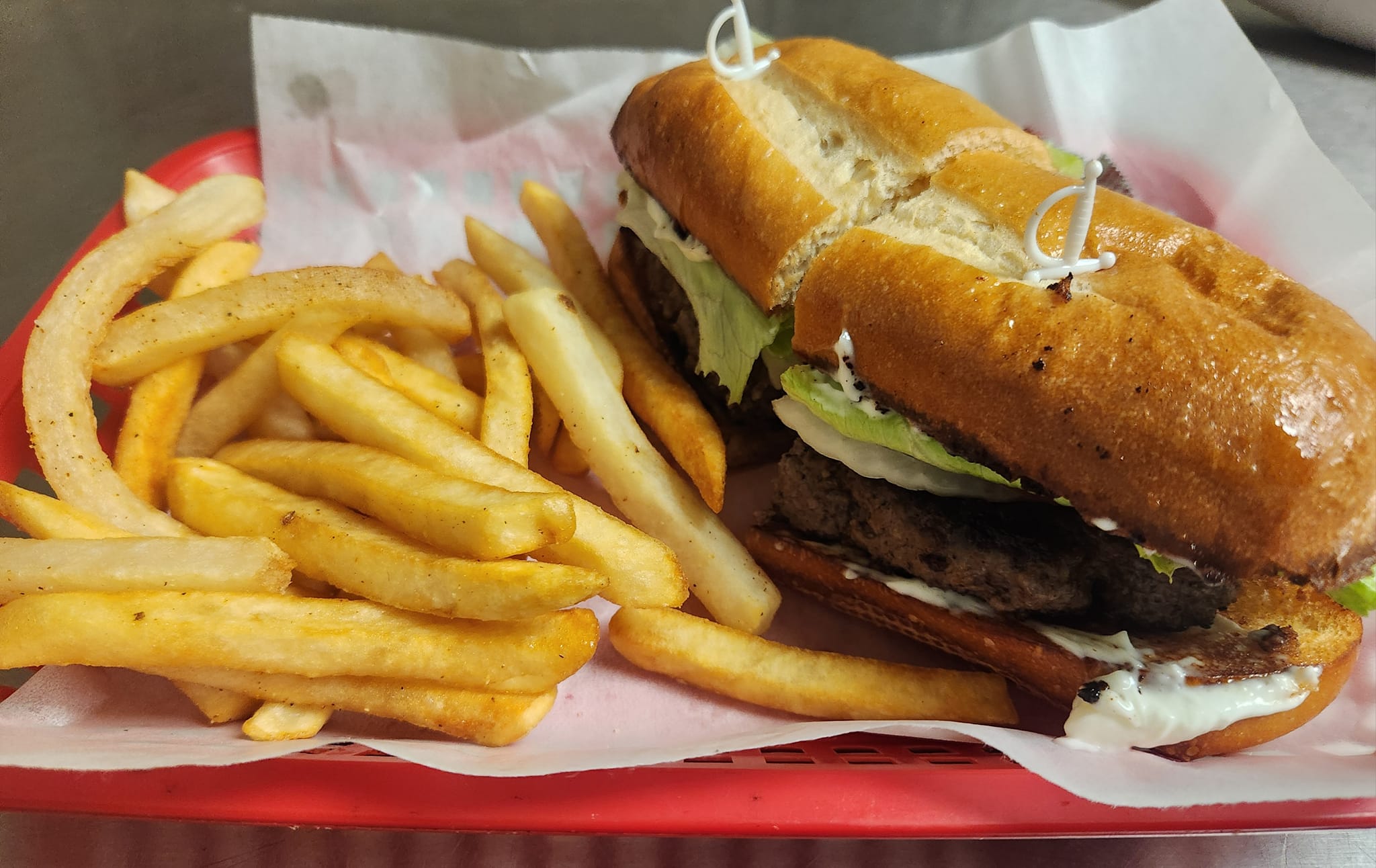 Burger and Fries Burger and Fries